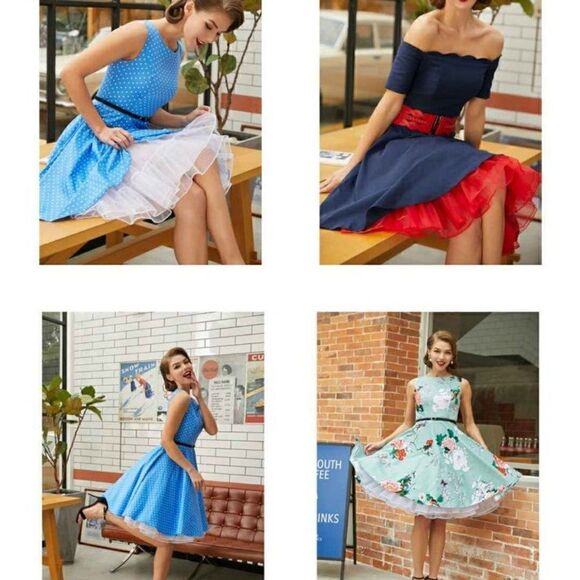 Petticoat Pinup Retro Vintage 1950s 60s Rockabilly Tutu Crinoline Underskirt NEW - Picture 2 of 15